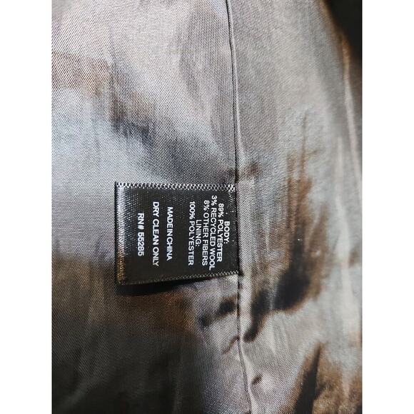 Express Coat Womens Small Pea Coat Wool Blend Double Breasted Black Outerwear - Picture 5 of 10